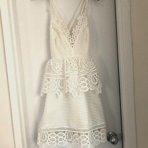 Self-Portrait White Lace Dress